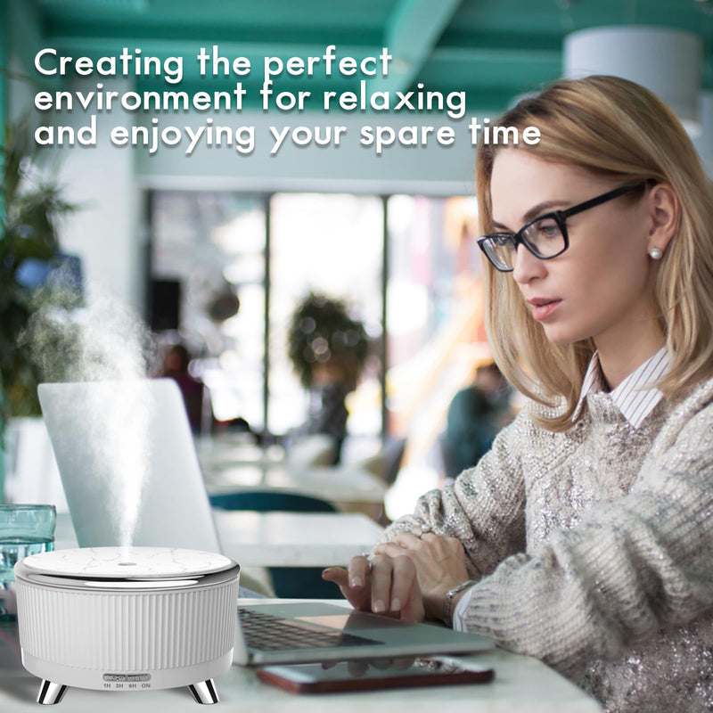 Large Room Essential Oil Diffuser with Remote – 7 Color Lights & 3 Mist Modes
