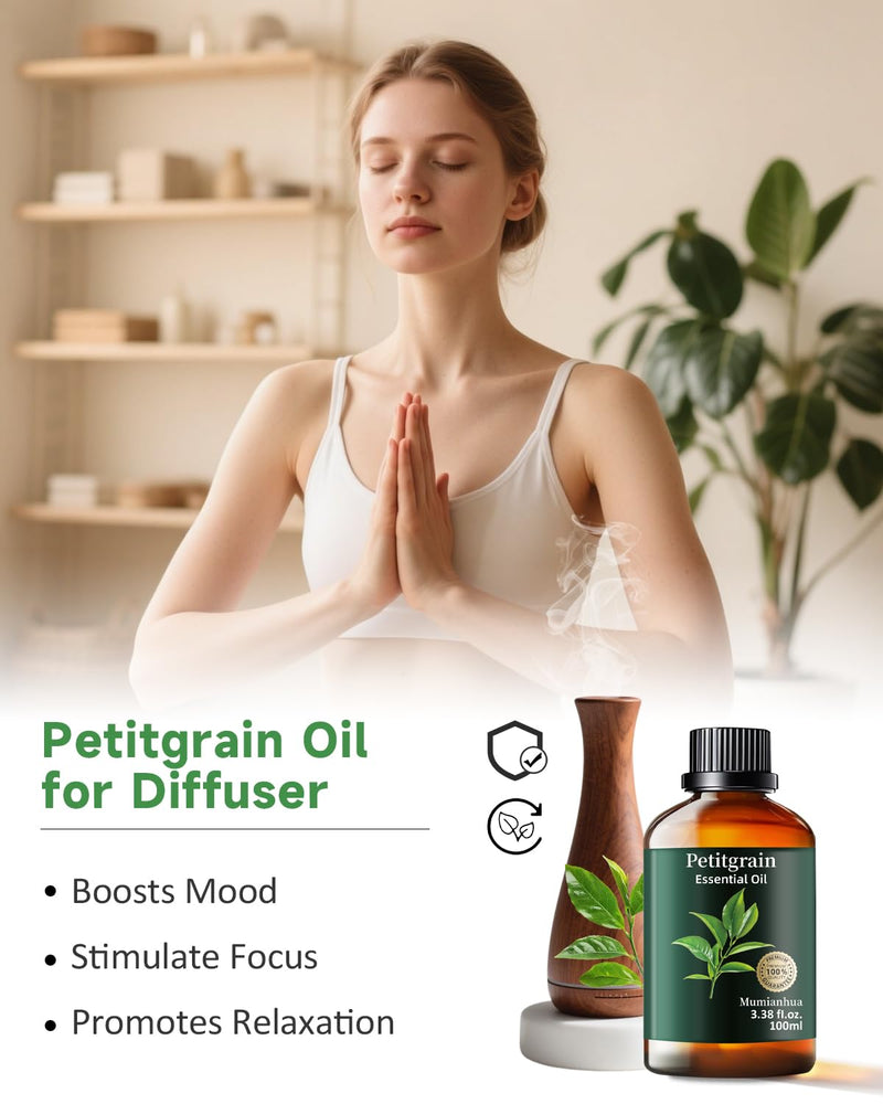 Petitgrain Essential Oil for Bedtime Serenity – Diffuser & Pillow Mist