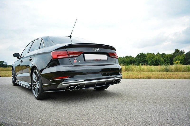Maxton Design - CENTRAL REAR SPLITTER AUDI S3 8V FL SEDAN