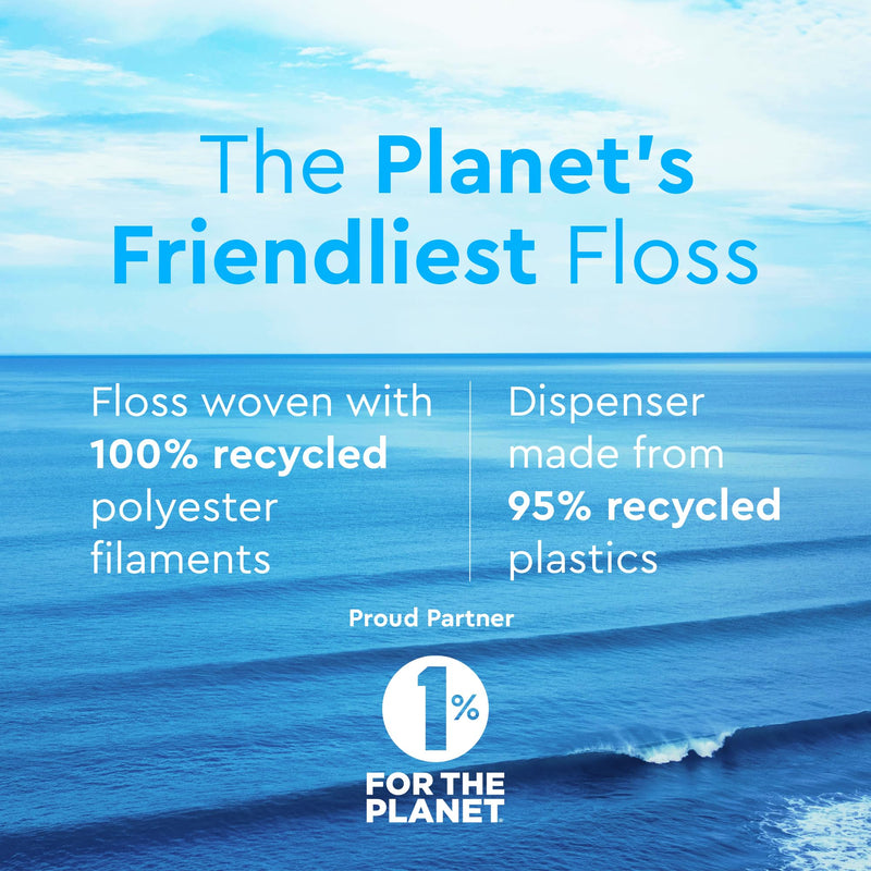 Smile Expanding Floss - Premium Woven Dental Floss with Plant-Based Wax (4-Pack, 30 Yards Each)