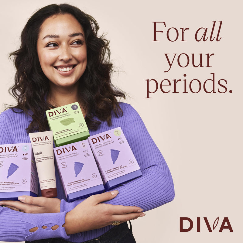 DIVA Cup Model 0 – Medical Grade Silicone Reusable Menstrual Cup