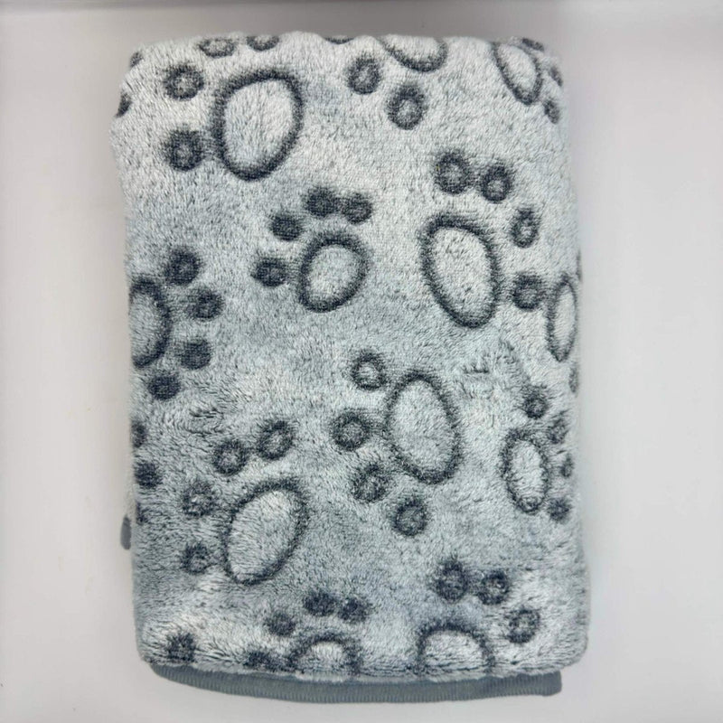 PupClub Dog Dog Blanket - Grey Paws