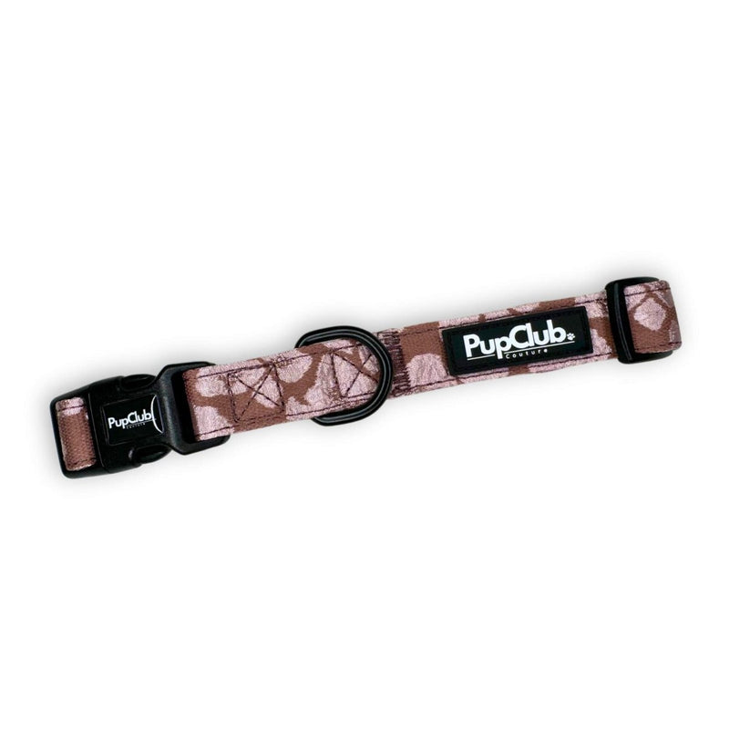 PupClub Dog Luxe Collar - Mocha Petals