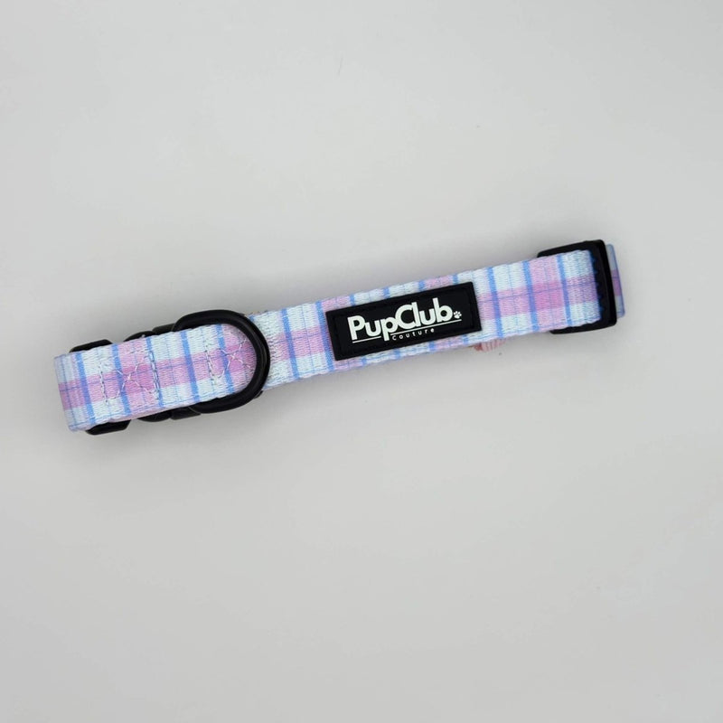 PupClub Dog Collar - Pink Tartan