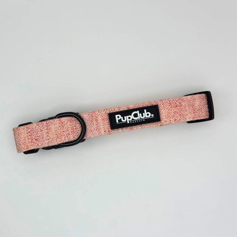 PupClub Dog Collar - Tweed Pink