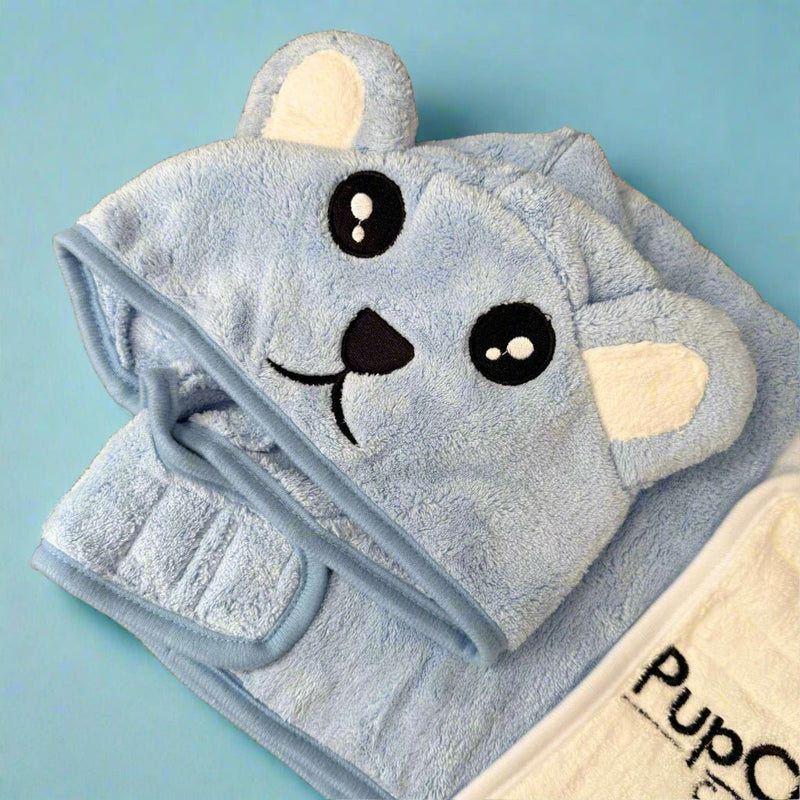 PupClub Dog Drying Robe - Blue