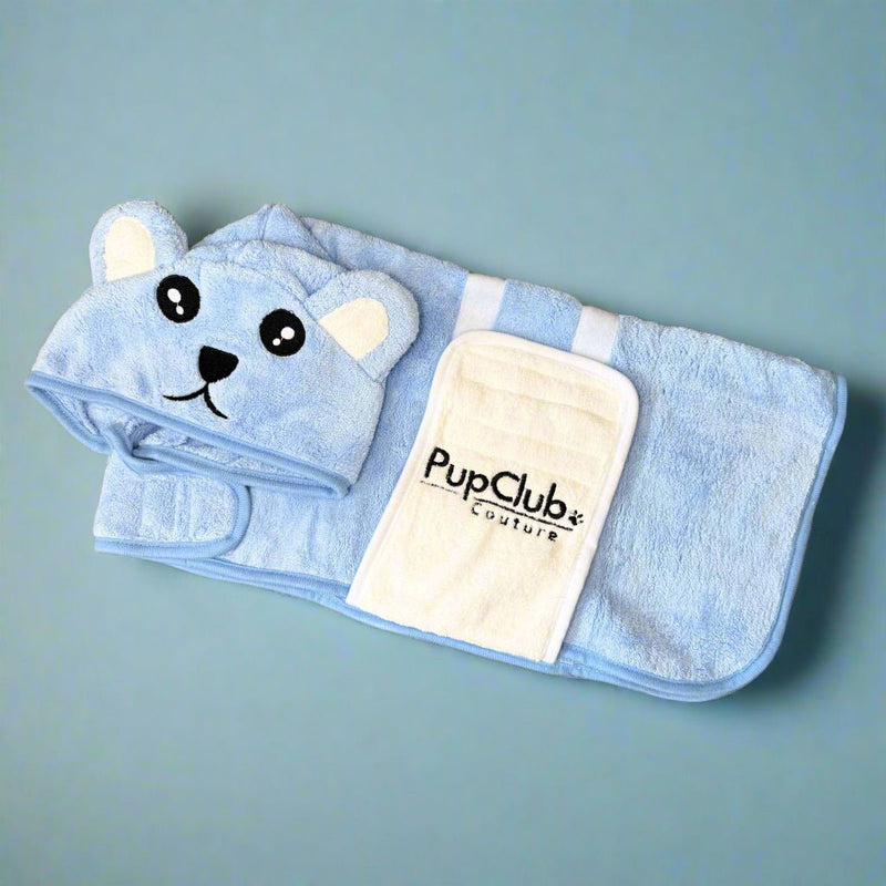 PupClub Dog Drying Robe - Blue