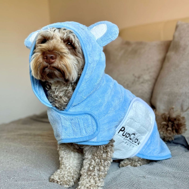 PupClub Dog Drying Robe - Blue