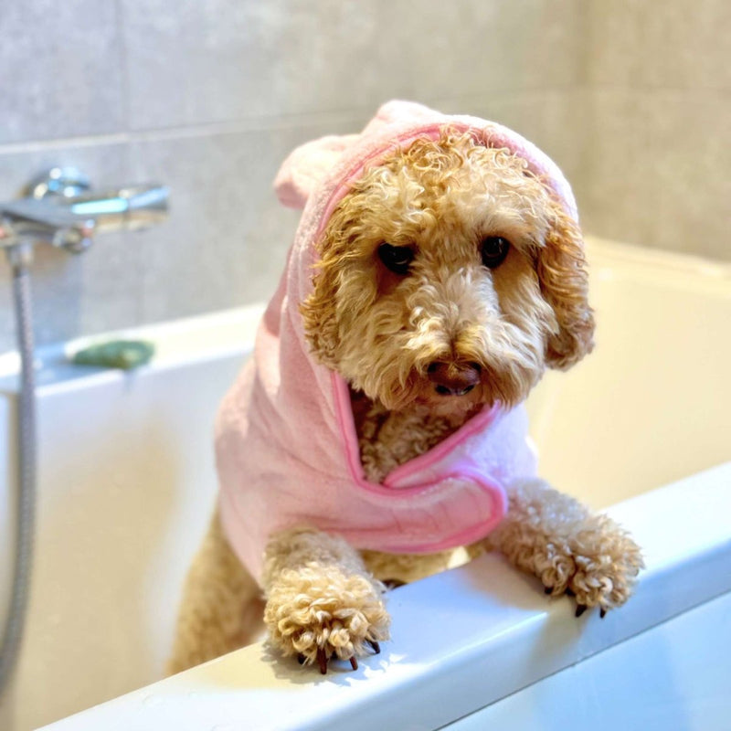 PupClub Dog Drying Robe - Pink