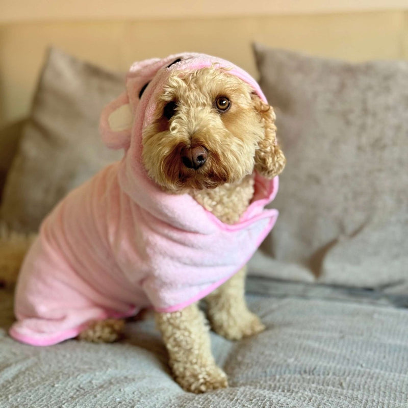 PupClub Dog Drying Robe - Pink