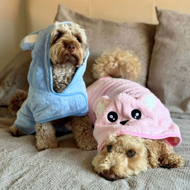 PupClub Dog Drying Robe - Pink