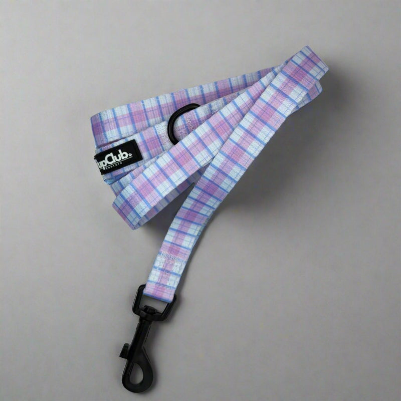 PupClub Dog Lead - Pink Tartan