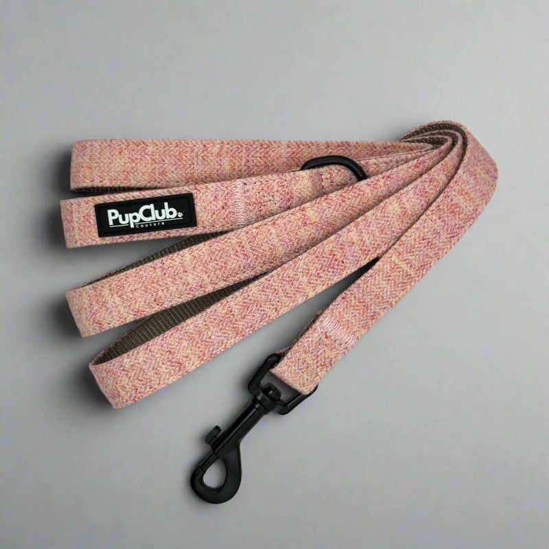 PupClub Dog Lead - Tweed Pink