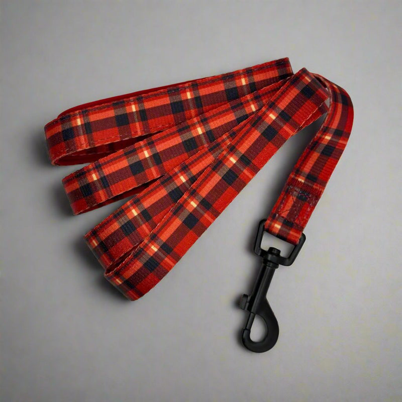 PupClub Dog Lead - Red Tartan