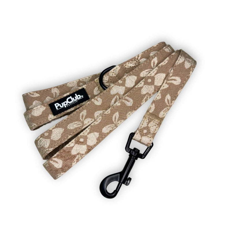 PupClub Dog Luxe Lead - Toffee Latte Petals