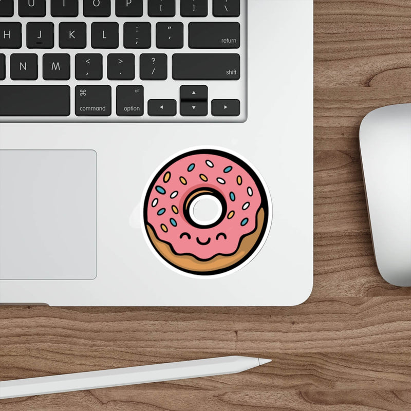 Pink Donut Sticker – Cute Kawaii Vinyl Sticker