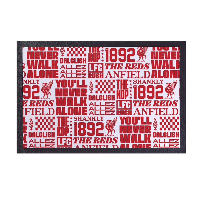 Liverpool - Word Montage - Door Mat - 60cm x 40cm