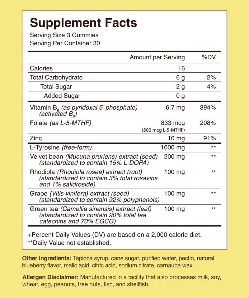 Sages Of The Ages DopaMind Gummies – Tyrosine Support for Focus & Mood