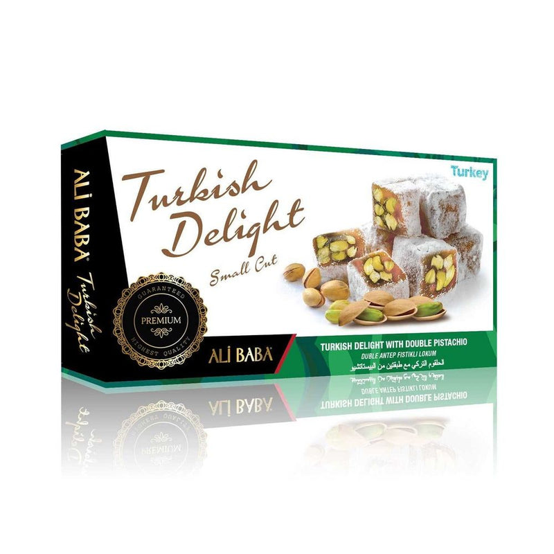 Double Roasted Pistachio Turkish Delight Box 350g Ali Baba