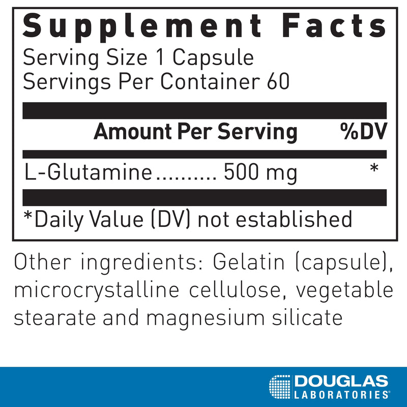 Douglas Laboratories L-Glutamine | Supports Structure and Function of the GI Tract & Immune System | 60 Capsules