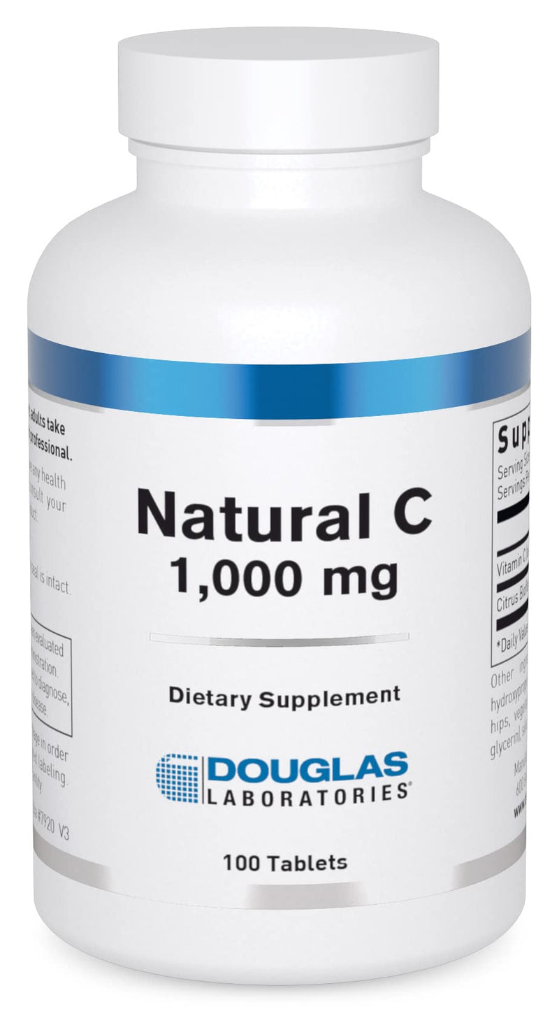 Douglas Laboratories Natural C 1000 mg - Vitamin C for Skin, Blood Vessels, Joints | 100 Tablets