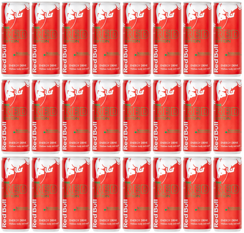 24 x Red Bull The Red Edition Watermelon Energy Drink 250Ml