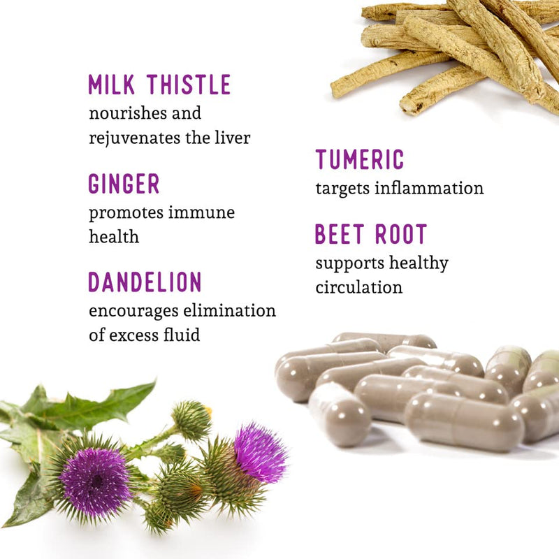 Dr. Barry's Total Liver Supplement – Milk Thistle, Artichoke & Dandelion Root | 60 Capsules