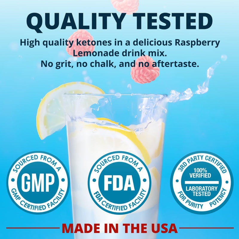 Dr. Boz Keto BHB Powder Raspberry Lemonade 20 Servings – Energy & Cravings Support