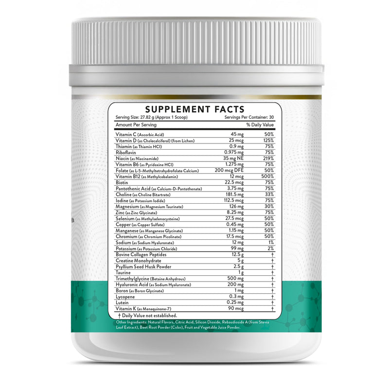 Dr Brad Stanfield MicroVitamin+ Collagen Peptides + Creatine + Hyaluronic Acid (30 Servings, Mixed Berry)