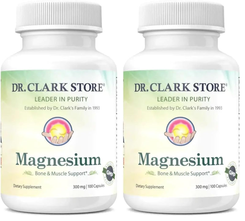 Dr. Clark Magnesium Oxide Supplement 300 mg – 200 Capsules (Pack of 2)