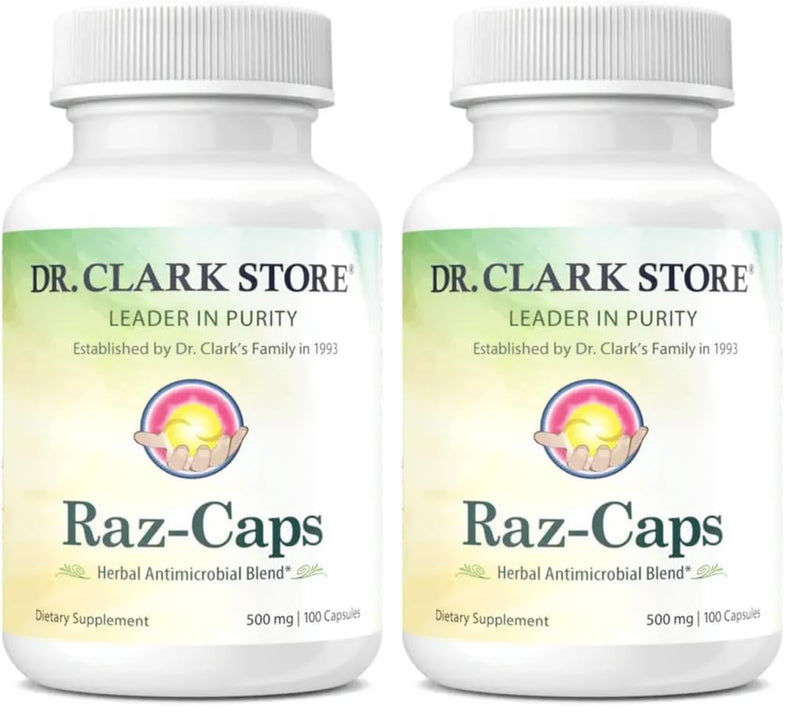 Dr. Clark Raz-Caps 500mg – 100 Gelatin Capsules (Pack of 2)