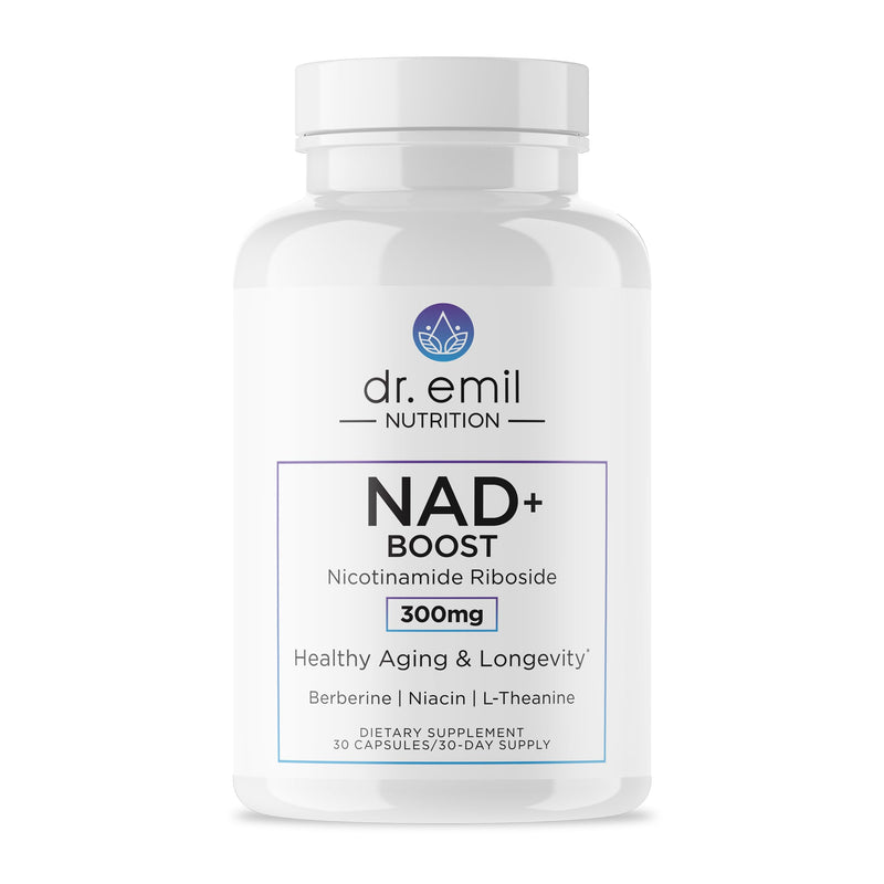 DR. EMIL NUTRITION NAD+ Boost – Nicotinamide Riboside NAD+ Supplement for Longevity, Healthy Aging & Cellular Regeneration | Berberine, L-Theanine & Niacin | 30-Day Supply