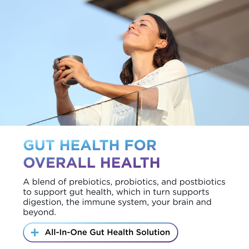 DR. EMIL NUTRITION Total Gut Health Complex – Prebiotic, Probiotic & Postbiotic Supplement – Supports Digestive Health, Bloating & Gut Balance – Non-GMO & Soy-Free – 60 Capsules