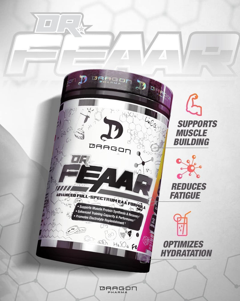 DRAGON PHARMA Dr. FEAAR® Advanced Full-Spectrum EAA Matrix – 30 Servings Apple Juice