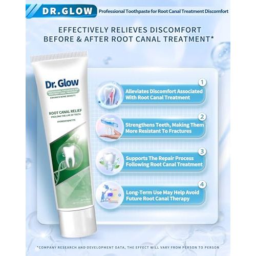 Dr. Glow Post-Root-Canal Toothpaste – Remineralizing Hydroxyapatite, Fluoride Free