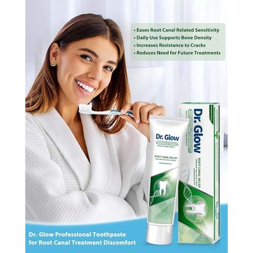 Dr. Glow Post-Root-Canal Toothpaste – Remineralizing Hydroxyapatite, Fluoride Free