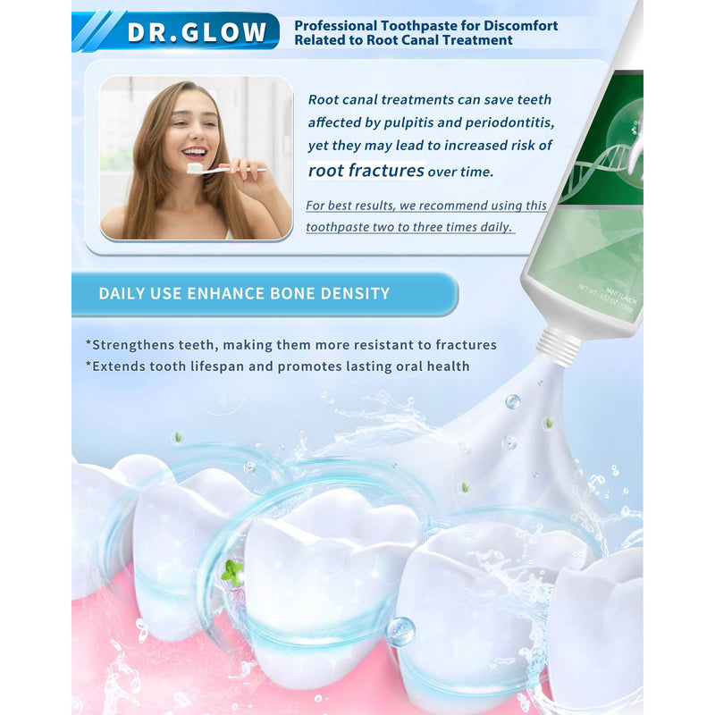 Dr. Glow Post-Root-Canal Toothpaste – Remineralizing Hydroxyapatite, Fluoride Free