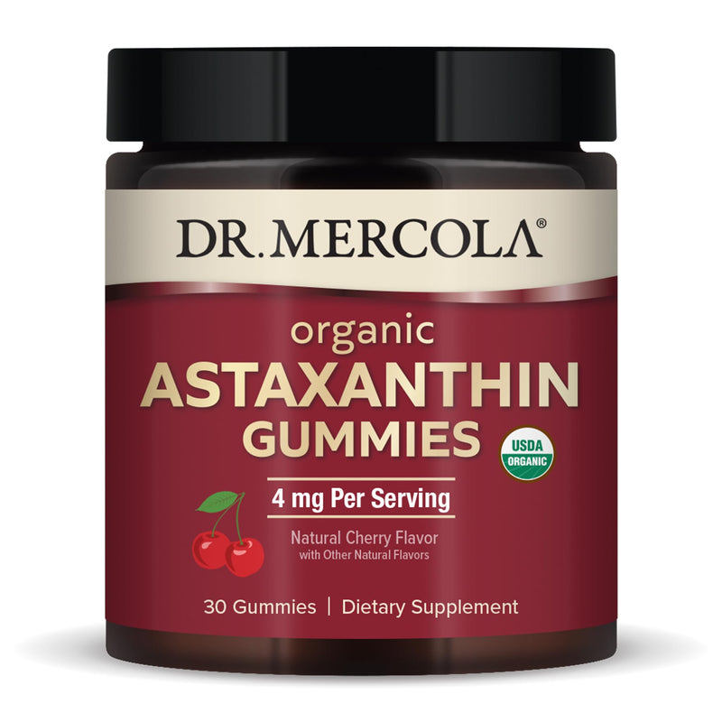 Dr. Mercola Organic Astaxanthin Gummies – 30 Servings, 4 mg/Serving