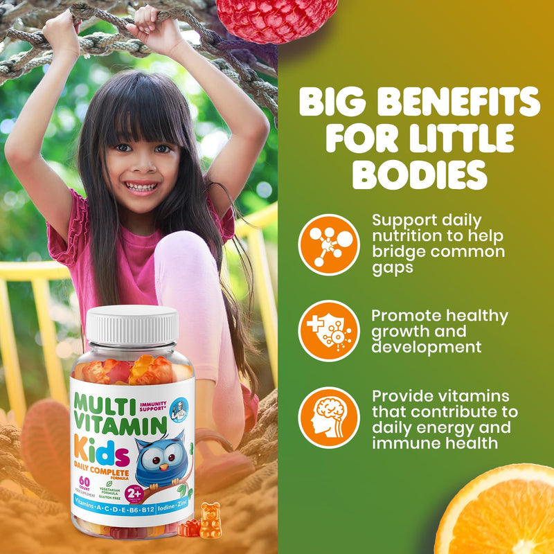 DR. MORITZ Omega-3 Gummies & Kids Multivitamins Bundle – Vegan DHA, Non-GMO