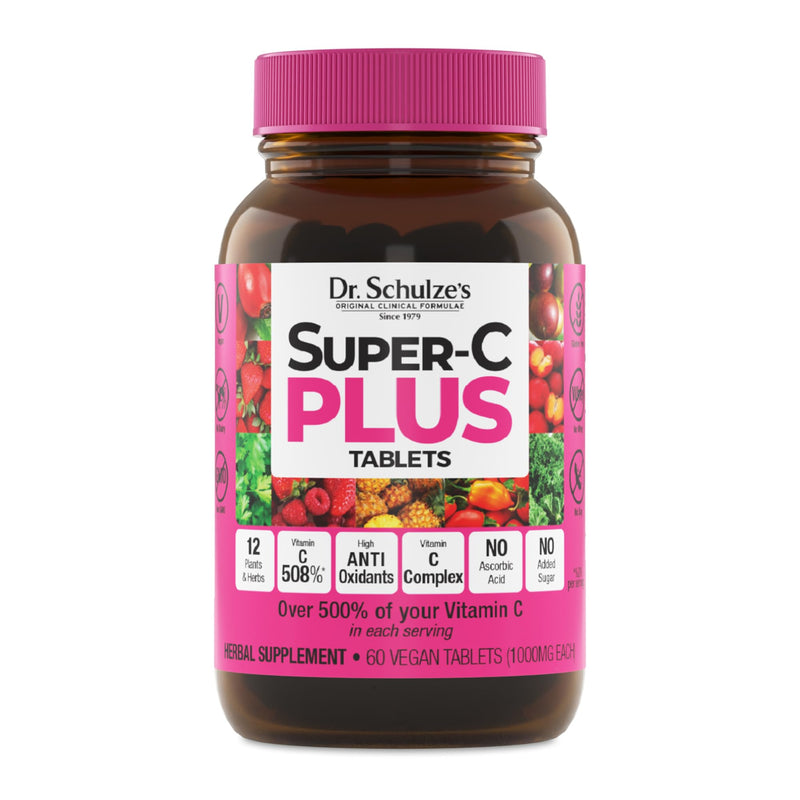 Dr. Schulze's Super-C Plus – Vitamin C for Immune Support, Skin Health & Antioxidant Power