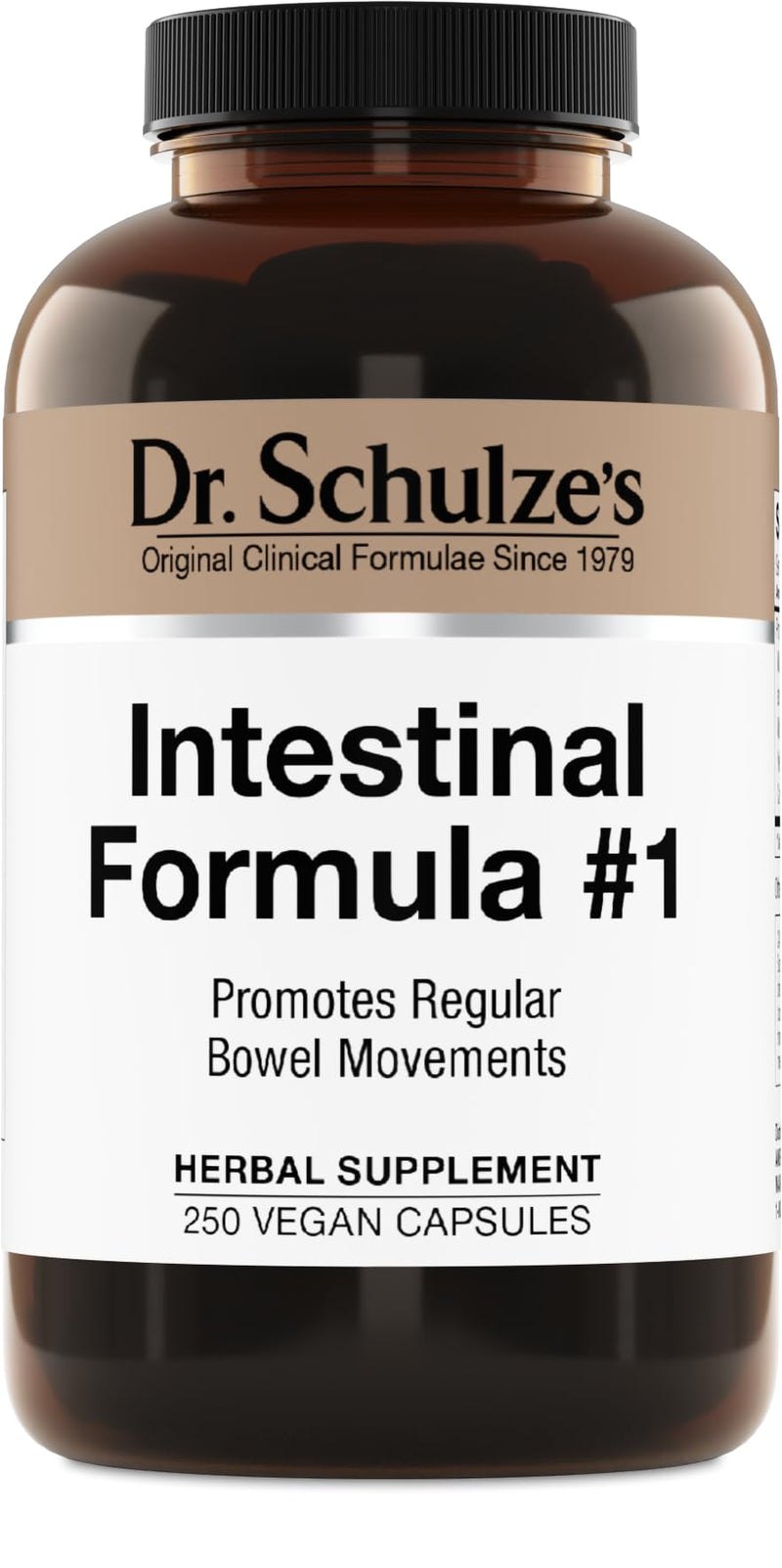 Dr. Schulze's Intestinal Formula #1 — Plant-Based Bowel Movement Support (250 Count)