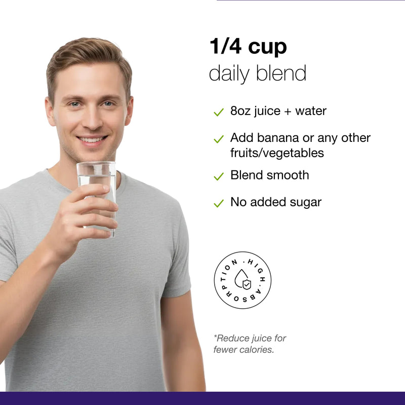 Dr. Schulze's SuperFood Ultra – Organic Super Food Powder with Vitamin B Complex & 520% Vitamin C | 17.4 oz