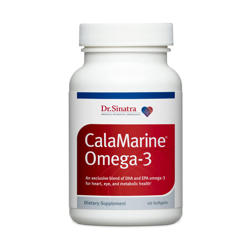 Dr. Sinatra CalaMarine Omega-3 with DHA & EPA – Clinical Grade, 60 Softgels for Heart, Brain & Eye Health