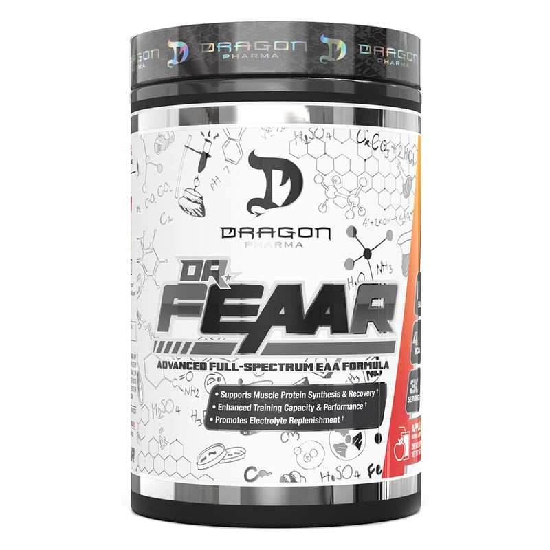 DRAGON PHARMA Dr. FEAAR® Advanced Full-Spectrum EAA Matrix – 30 Servings Apple Juice