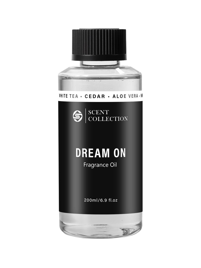 Luxury Hotel Scent Dream On Diffuser Oil – Waterless, Non-Toxic White Tea (200ml) for Car & Large Rooms