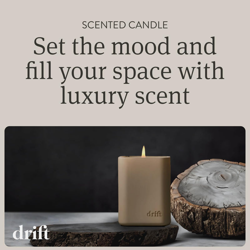 Drift Amber Scented Candle – 10.5 oz | 60 Day Burn Time | Home Decor Fragrance