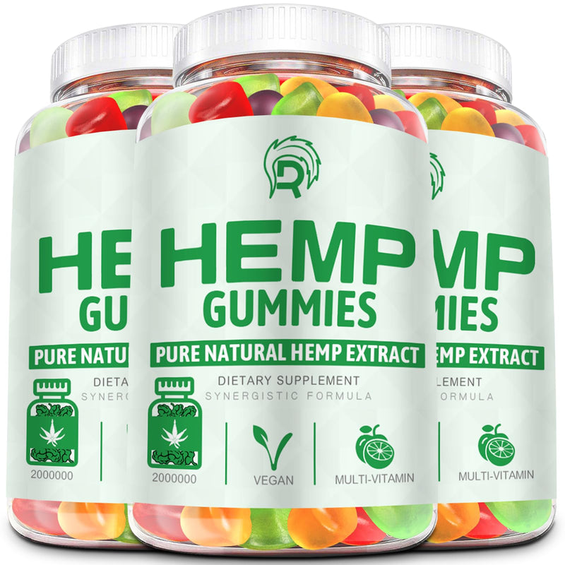 Drloton Hemp Gummies (3 Pack) – Sleep, Pain & Anxiety Support | High Potency