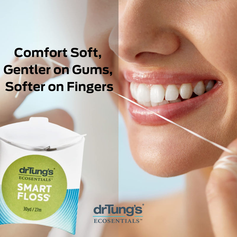 DrTung's Smart Floss - Natural Expanding Floss, Cardamom Flavor (4-Pack)