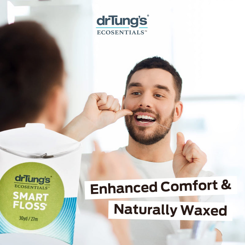 DrTung's Smart Floss - Natural Expanding Floss, Cardamom Flavor (4-Pack)
