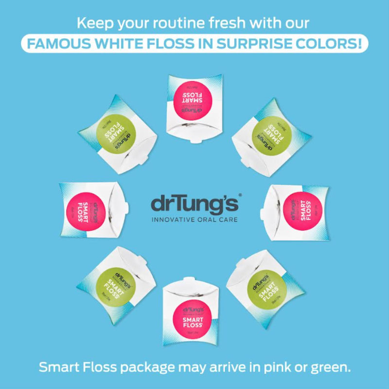 DrTung's Smart Floss - Natural Expanding Floss, Cardamom Flavor (4-Pack)